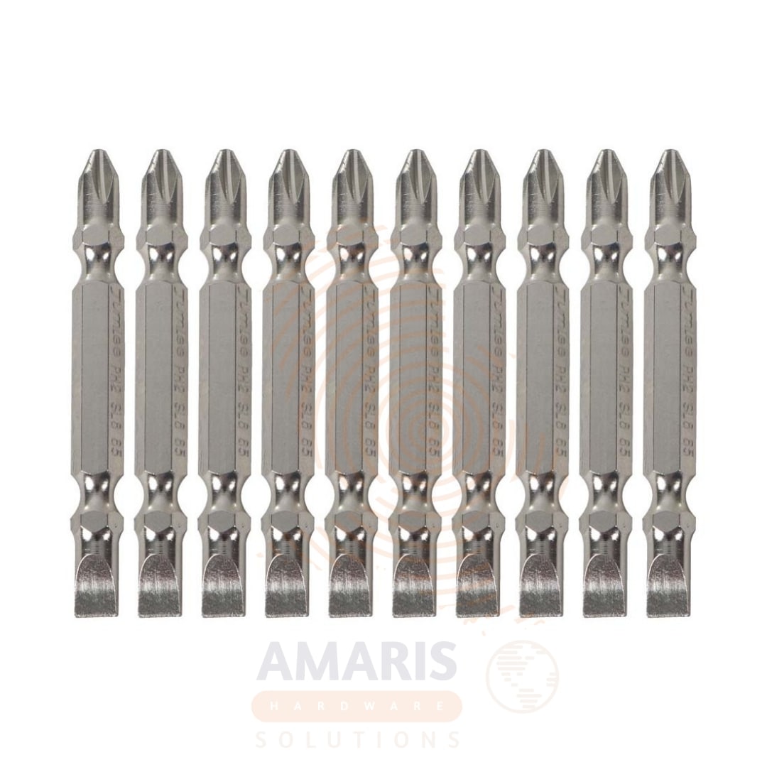 10 pcs Double - End Bits Set sloted